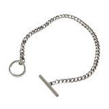 S925 Pure Silver Necklace Frosty Retro Geometry Chain