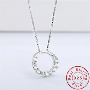 Lady Lab Diamond Pendant 925 Sterling Silver Charm Party Wedding Necklace