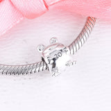 925 Sterling Silver Frog Charm Bead for Bracelet Making