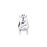 925 Sterling Silver Frog Charm Bead for Bracelet Making