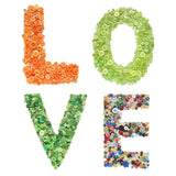DIY Baby Resin Buttons Love Letter Natural Craft Apparel Accessories