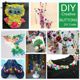 DIY Baby Resin Buttons Love Letter Natural Craft Apparel Accessories