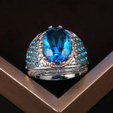 Crystal Women Ring Vintage Braided Wedding Engagement Rings