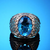 Crystal Women Ring Vintage Braided Wedding Engagement Rings