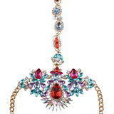Crystal Rhinestone Flower Body Jewelry