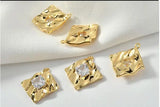 Zircon Core Square Copper Floating Locket Charms Lot