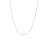 Minimalist Thin Rope Chain Necklace 14k Plated Brass Jewelry Women