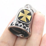 Bell Cross Pendant 316 Stainless Steel Golden Sound Jesus Cross Pendant