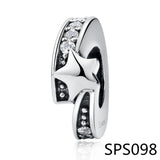 Mother's Collections Heart S925 Silver Plated Charms Bead Bracelet DIY