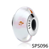 Mother's Collections Heart S925 Silver Plated Charms Bead Bracelet DIY