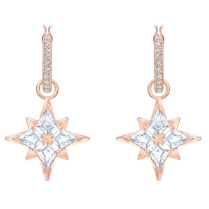 Muler Crystal Star Snowflakes Earrings Bride Gift