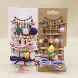50 pcs Vintage Flower Hair Clip & Hair Bow & Hair Band Display Card