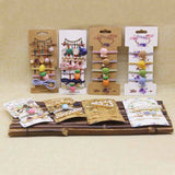 50 pcs Vintage Flower Hair Clip & Hair Bow & Hair Band Display Card