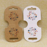 50 pcs Vintage Flower Hair Clip & Hair Bow & Hair Band Display Card