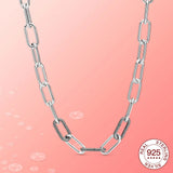 925 Sterling Silver Necklace Extension Chain Charm for Women
