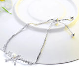 Adjustable Bow-knot Zircon Bracelet in Gilding