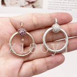 European Necklace DIY Charm Jewelry O Pendant Options Female