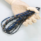 Spectrolite Stone Surfer Necklace Beaded Choker Men Women Gift