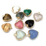 Heart Shape Crystal Pendant 14x17mm DIY Jewelry Supplies