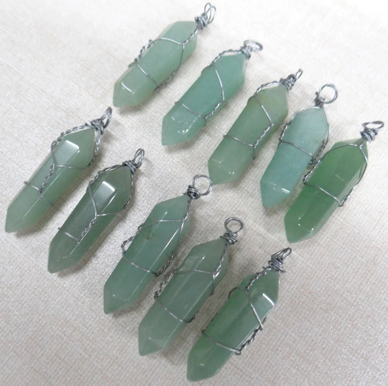 Natural Stone Charms Pendants for Jewelry Making