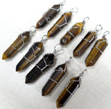 Natural Stone Charms Pendants for Jewelry Making