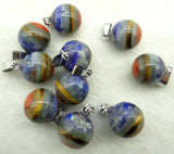 7 Chakra Ball Shape Pendants for Jewelry Making