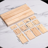 Wood Earring Card Holder and Tray for Jewelry Display