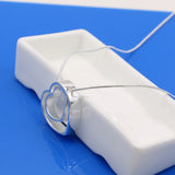 925 Sterling Silver Choker Heart Pendant Necklace