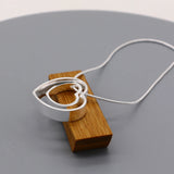 925 Sterling Silver Choker Heart Pendant Necklace