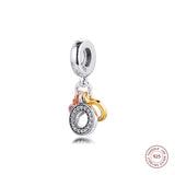 925 Silver Monogram Dangle Charms for Bracelet Making