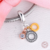 925 Silver Monogram Dangle Charms for Bracelet Making