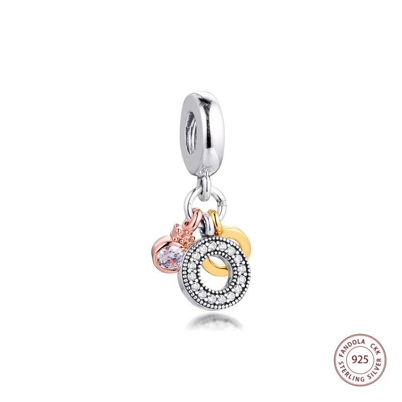 925 Silver Monogram Dangle Charms for Bracelet Making