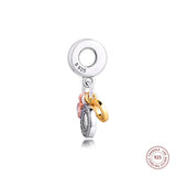 925 Silver Monogram Dangle Charms for Bracelet Making