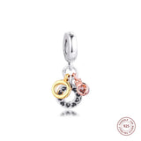 925 Silver Monogram Dangle Charms for Bracelet Making