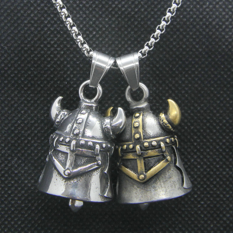 Stainless Steel Horns Bell Pendant for Men