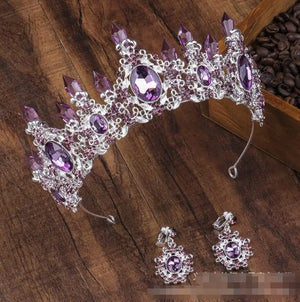 Crystal Wedding Tiara for Princess Bridal Hair Accessory