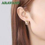 925 Silver Pearl Stud Earrings 7mm Classic Style