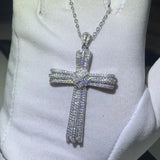 925 Silver Women's Cross Pendant Necklace