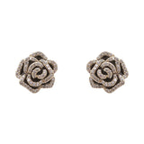 Arrival Women Classic Stud Earrings Rose Rhinestone Small Jewelry