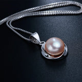AAAA Freshwater Pearl Pendant 925Silver Necklace Gift For Women