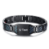 Men's Masonic Punk ID Bracelet Stainless Steel Hand Chain