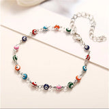 Bohemian Colorful Eyes Anklets for Women Beads Summer Ocean Beach Ankle Bracelet