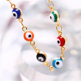 Bohemian Colorful Eyes Anklets for Women Beads Summer Ocean Beach Ankle Bracelet
