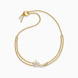 Botanical Flower Bracelet Romantic Jewelry Gift For Women
