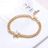 CZ Zircon Star Charm Bracelet for Women Boho Party Jewelry