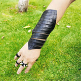 Charm Crack Leather Bracelets Vintage Bangles Punk Style Soft Leather Jewellery