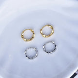 Classic Sterling Silver 925 Hoop Earrings For Woman Jewelry