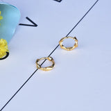 Classic Sterling Silver 925 Hoop Earrings For Woman Jewelry