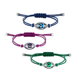 Evil Eye Pattern Rope Bracelet Romantic Style Women Jewelry