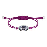 Evil Eye Pattern Rope Bracelet Romantic Style Women Jewelry